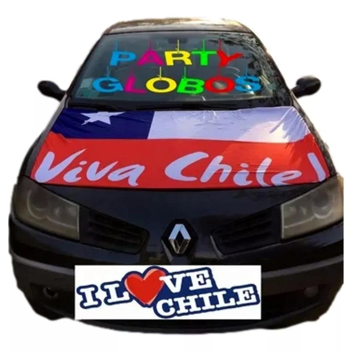 UTILISIMO - Funda Para Auto Vehículo Bandera Chile Fechas Patrias