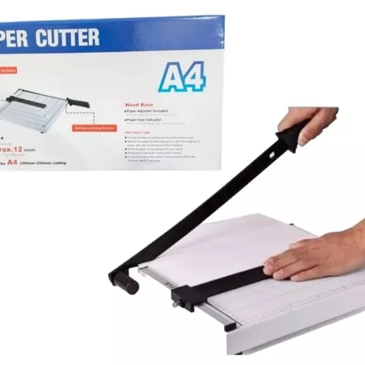 GENERICO - Guillotina Metálica 29 Cm Cuchilla Autoafilable A4 MC00387