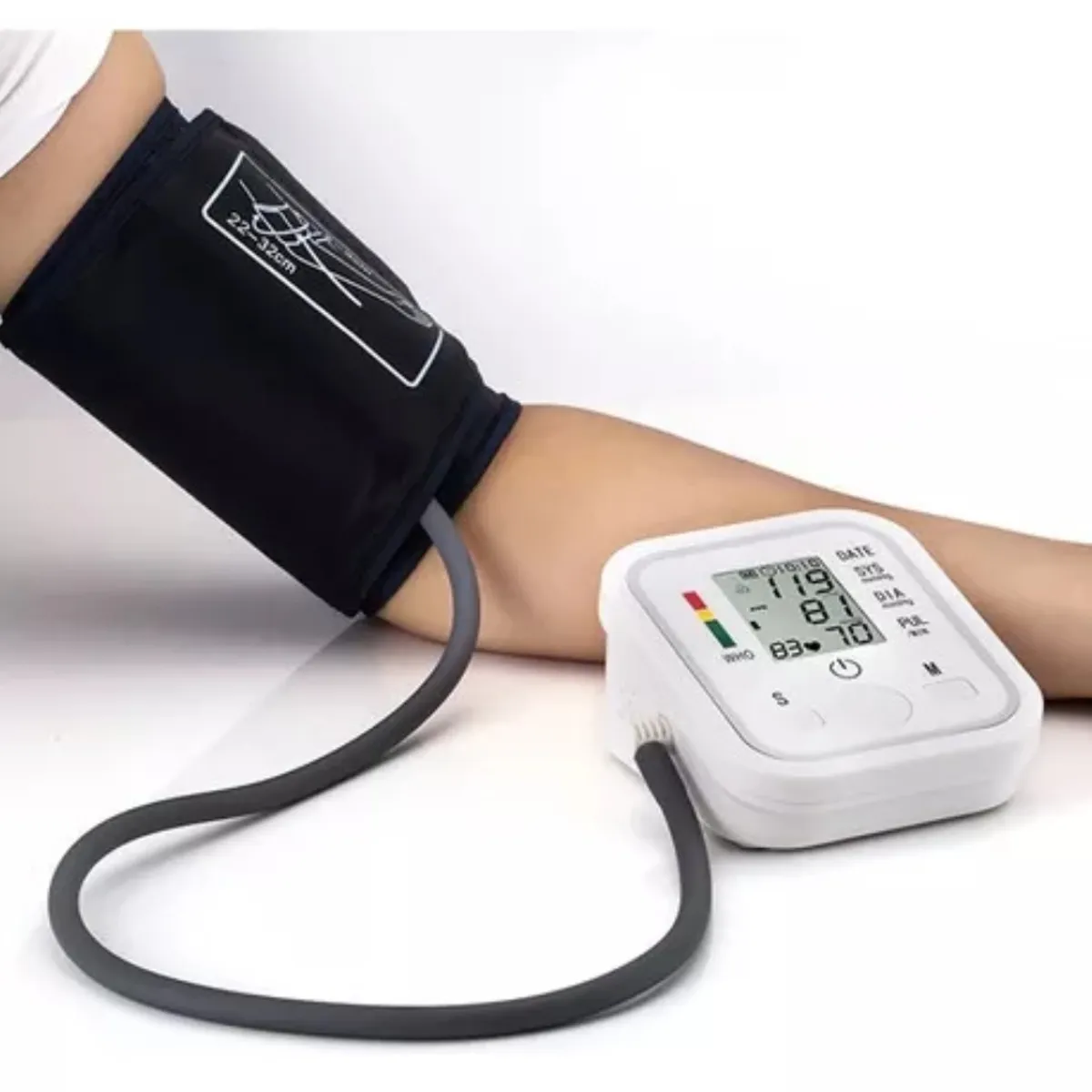 GENERICO - Toma Presión Digital Brazo Con Tensiómetro Usa Pilas O Usb