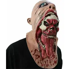 GENERICO - Máscara Halloween sangriento Cara derretida de zombi