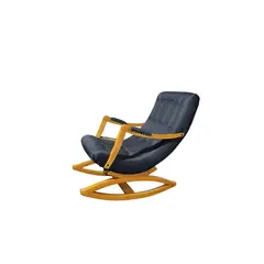 DISEÑOS VALESTRINI - SILLA MECEDORA CON APOYA BRAZO LINO GRIS OSCURO