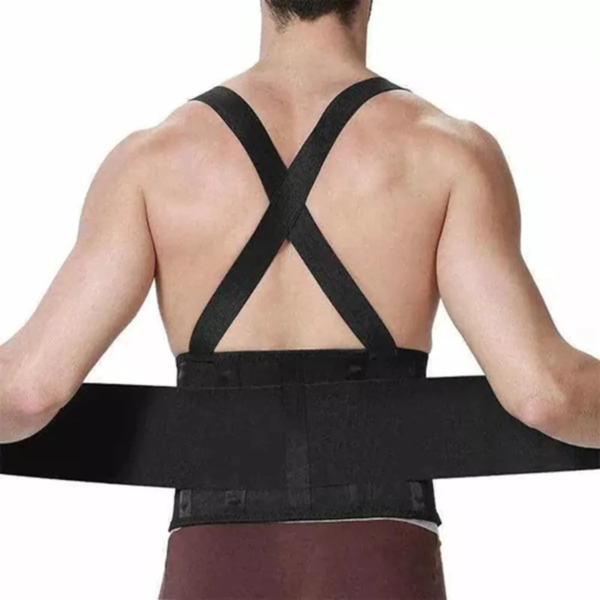 GENERICO - Faja Lumbar Alivia Dolor De Espalda Protección De Carga Peso Talla M