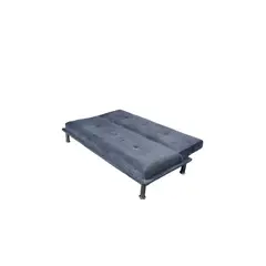 DISEÑOS VALESTRINI - SOFA CAMA FELPA GRIS OSCURO