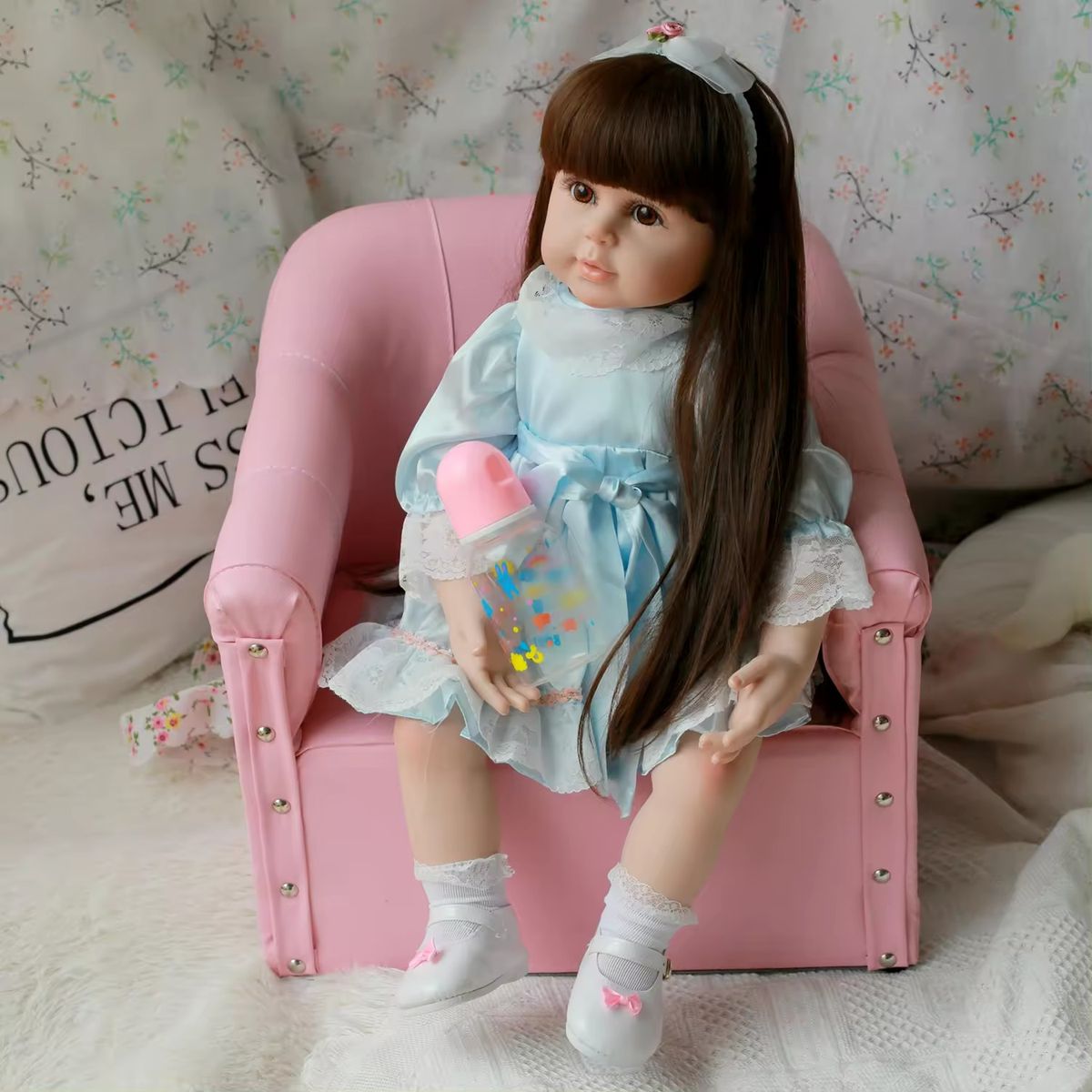 REBORN - Muñeca Bebé Resborn Realista De Silicona 58 cm