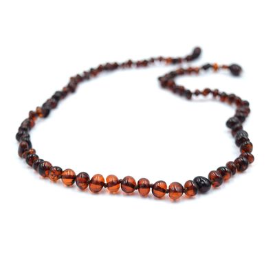 Imagen 2 del producto Collar de Ámbar Báltico Certificado para Adulto Unisex 50 cm