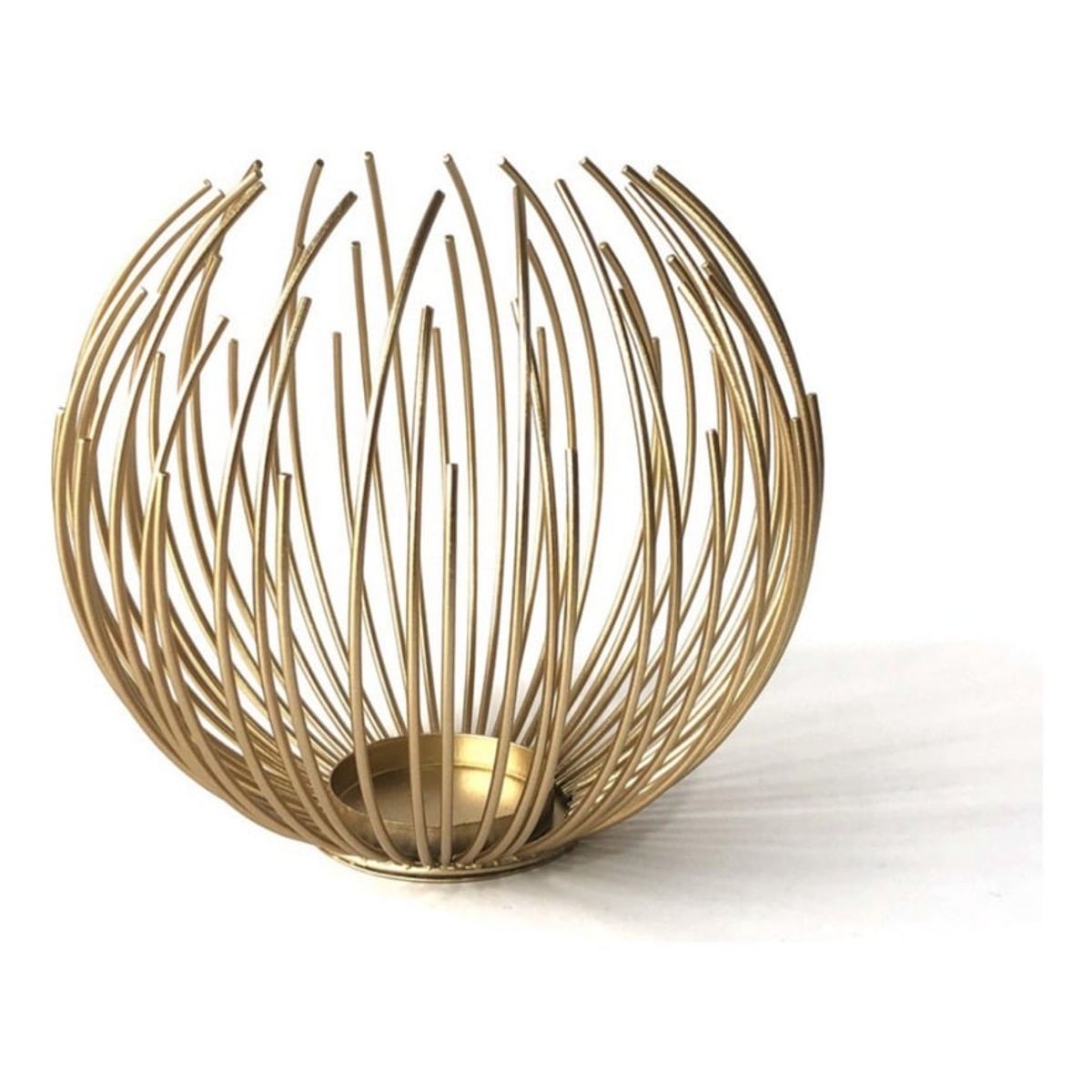 GENERICO - Candelabros Centro Mesa Adorno Decorativo Velas Farol Dorado