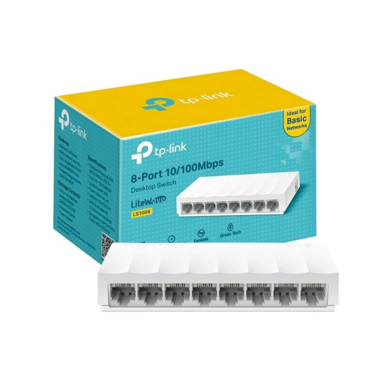 TP LINK - Switch 8 Puertos 10/100Mbps LS1008 LiteWave
