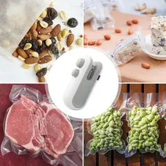 GENERICO - Mini Selladora De Bolsas Plásticas Portátil Recargable