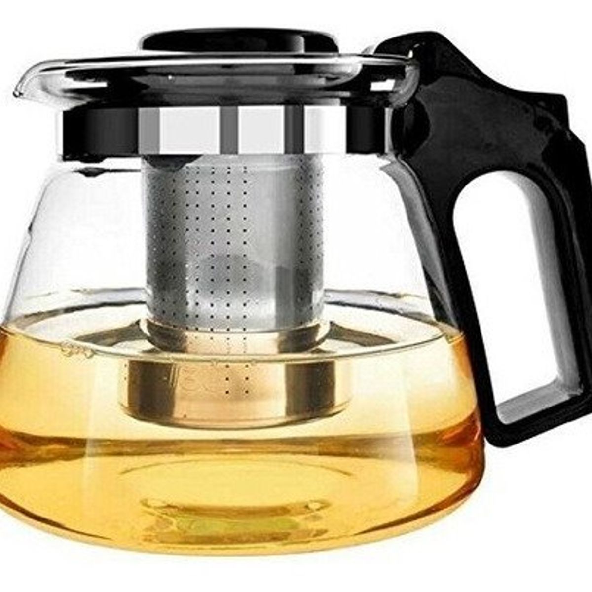 GENERICO - Tetera Vidrio 900 Ml Con Filtro Difusor Metálico