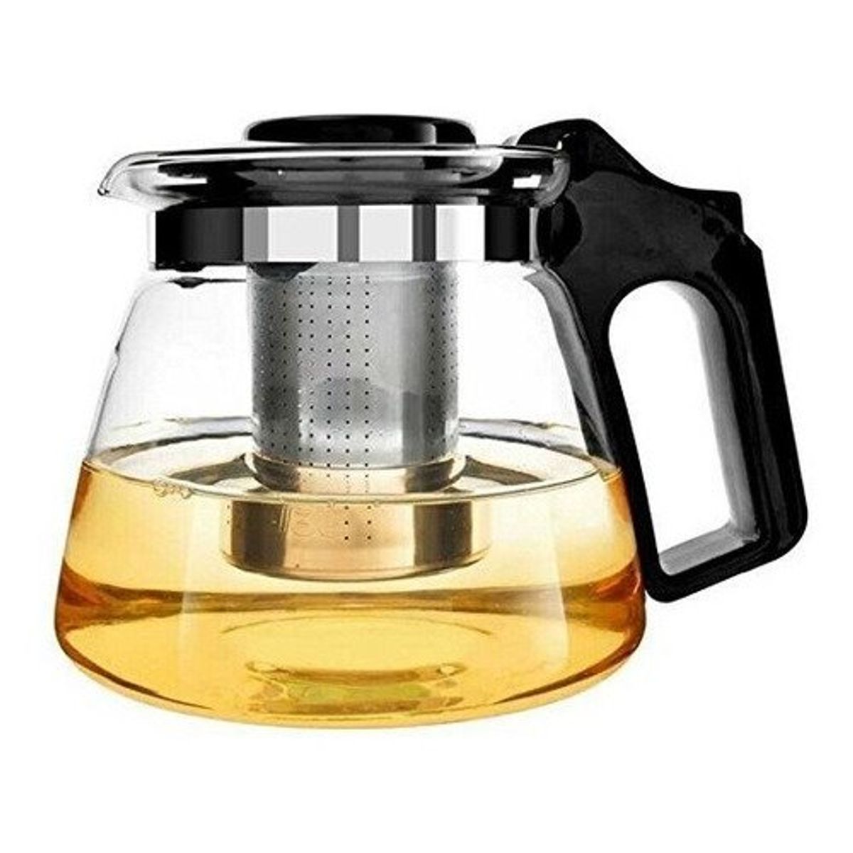 GENERICO - Tetera Vidrio 900 Ml Con Filtro Difusor Metálico