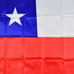 GENERICO - Bandera Chile Chilena Grande Tela Plastica Delgada 90x150cm