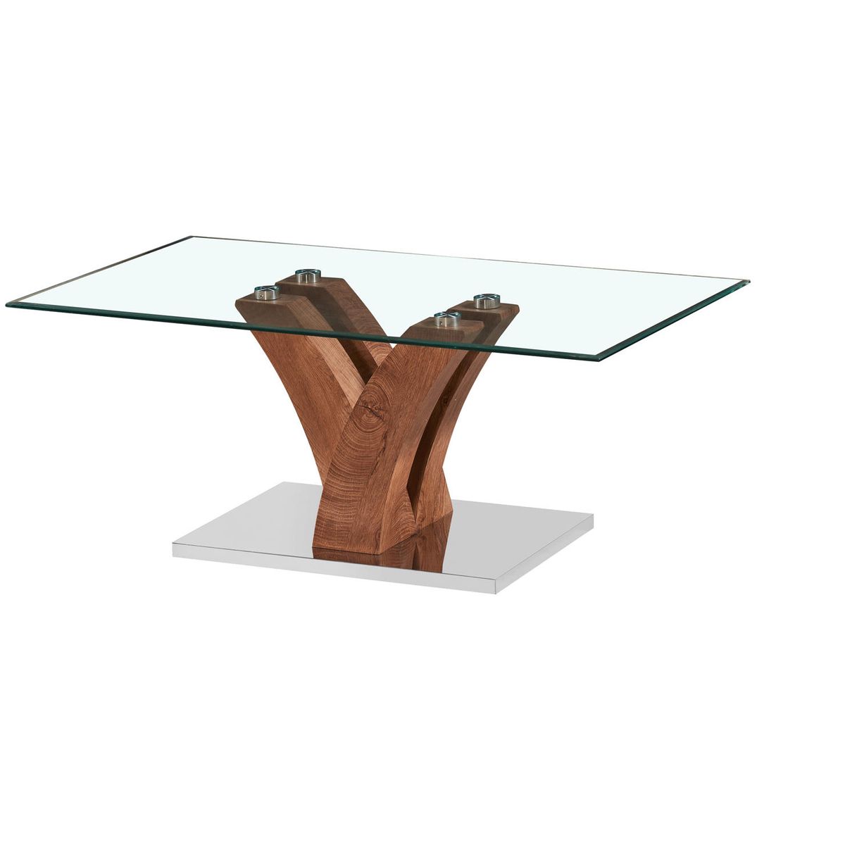 GENERICO - MESA CENTRO GAVIOTA VIDRIO MIEL ECOMUSO