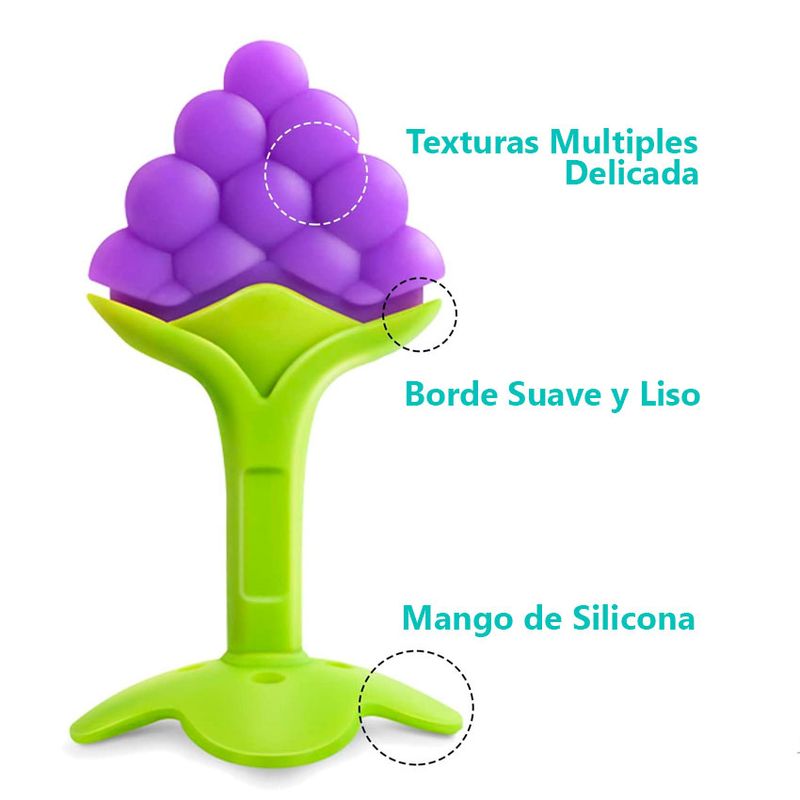 GENERICO - Mordedor Silicona Fruta Rasca Encías Dentición Bebe Guagua