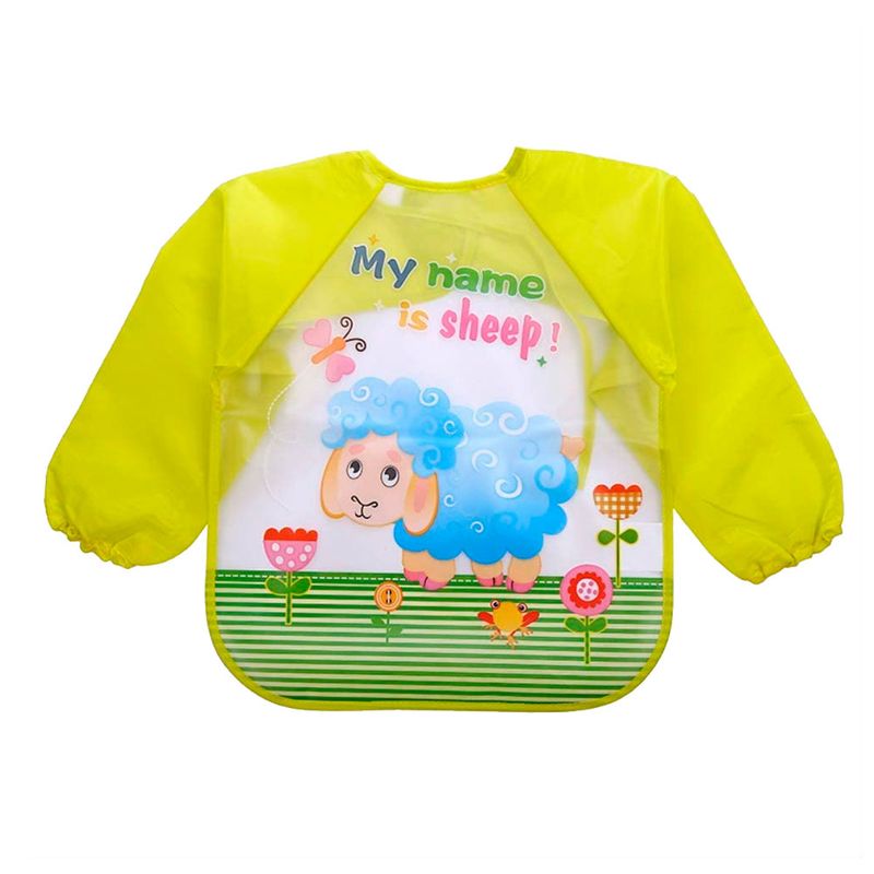 GENERICO - Babero Impermeable Bebe Pechera Niño Ajustable Con Mangas