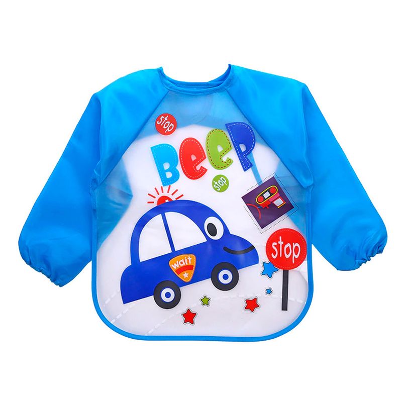 GENERICO - Babero Impermeable Bebe Pechera Niño Ajustable Con Mangas