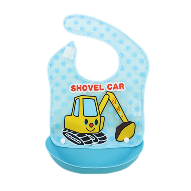 GENERICO - Babero Estereo Impermeable Y Desmontable De Silicona Bebe