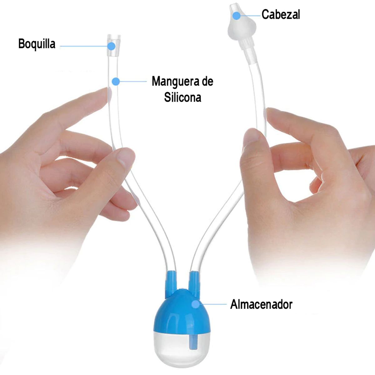 GENERICO - Aspirador Nasal Silicona Succión Limpiador Nariz Bebe