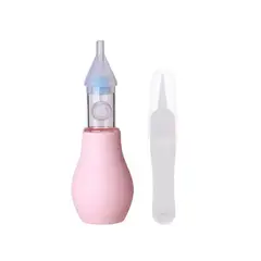 GENERICO - Aspirador Nasal Silicona Para Bebe Limpiador Succion + Pinza