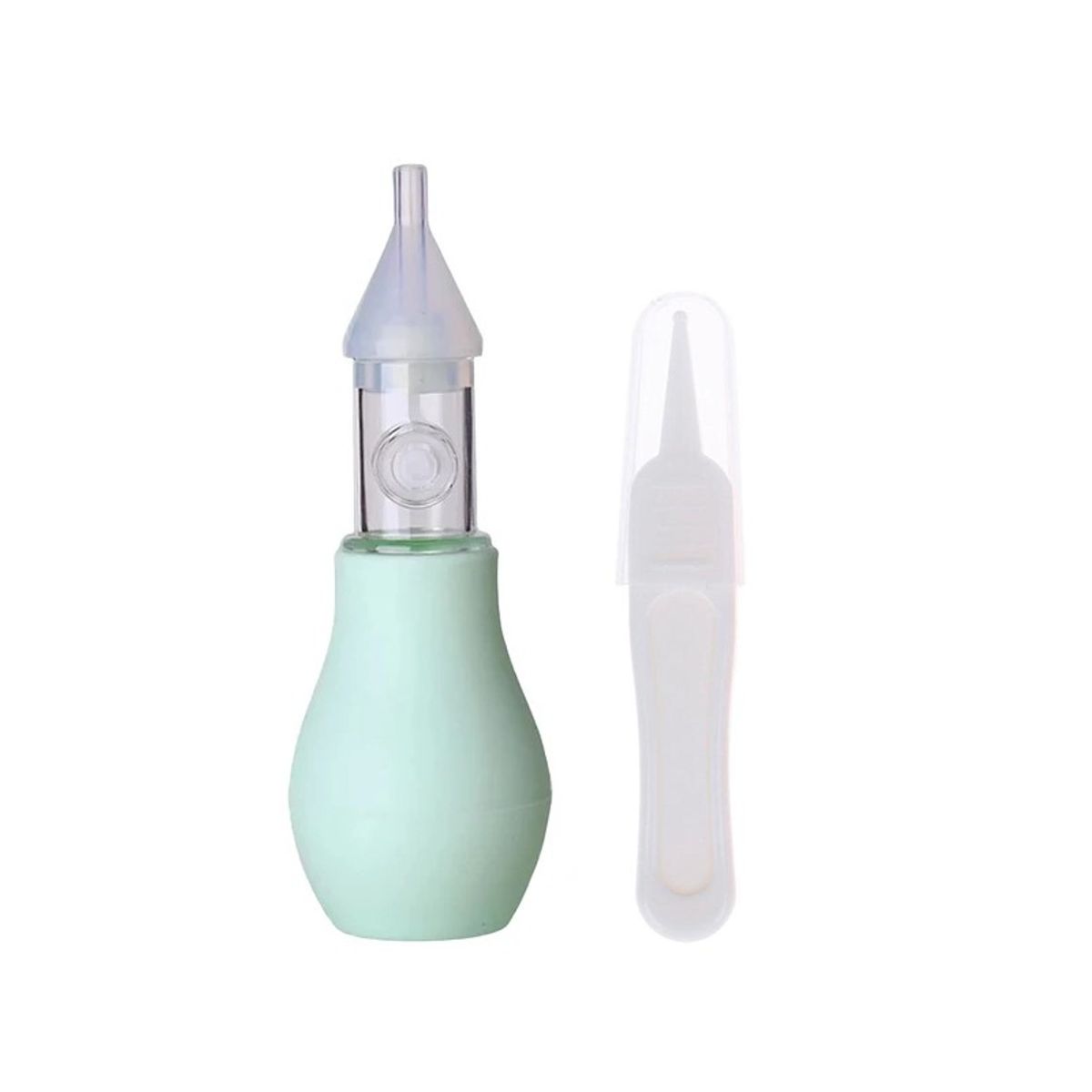 GENERICO - Aspirador Nasal Silicona Para Bebe Limpiador Succion + Pinza