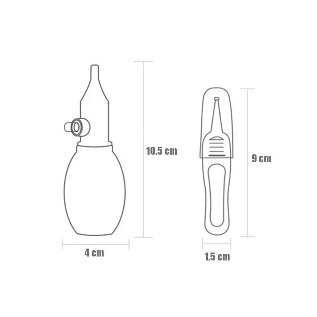 GENERICO - Aspirador Nasal Silicona Para Bebe Limpiador Succion + Pinza