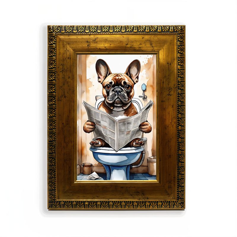 GENERICO - Bulldog Francés en el Trono