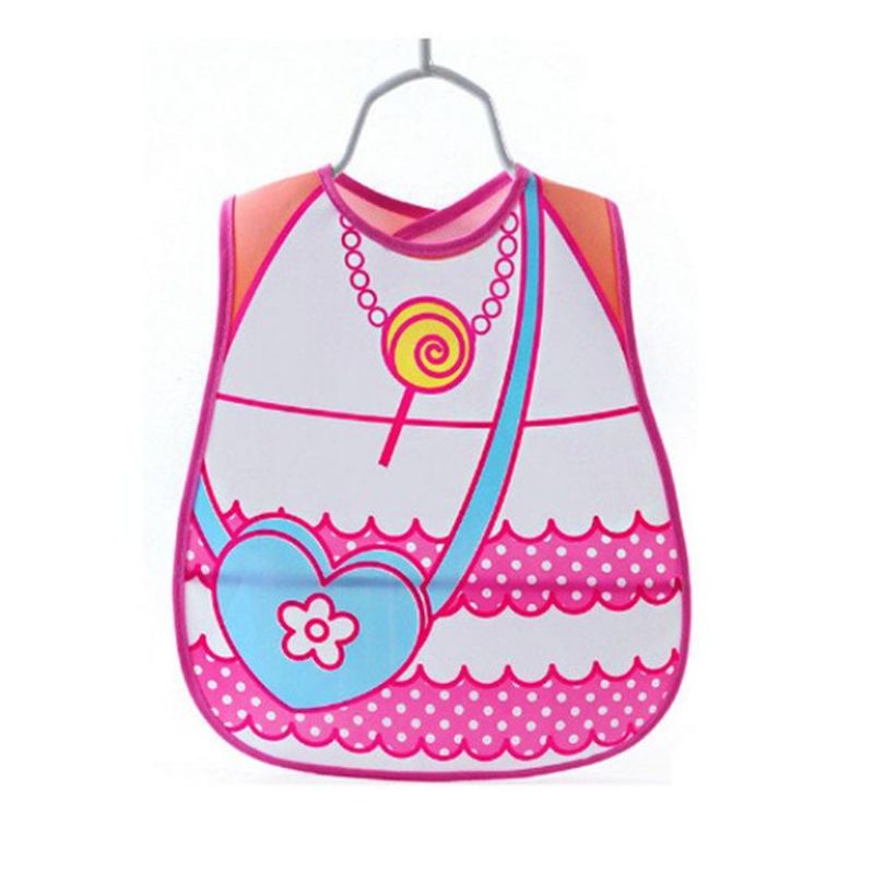 GENERICO - Babero Impermeable Ajustable Con Recolector Migas Bebe