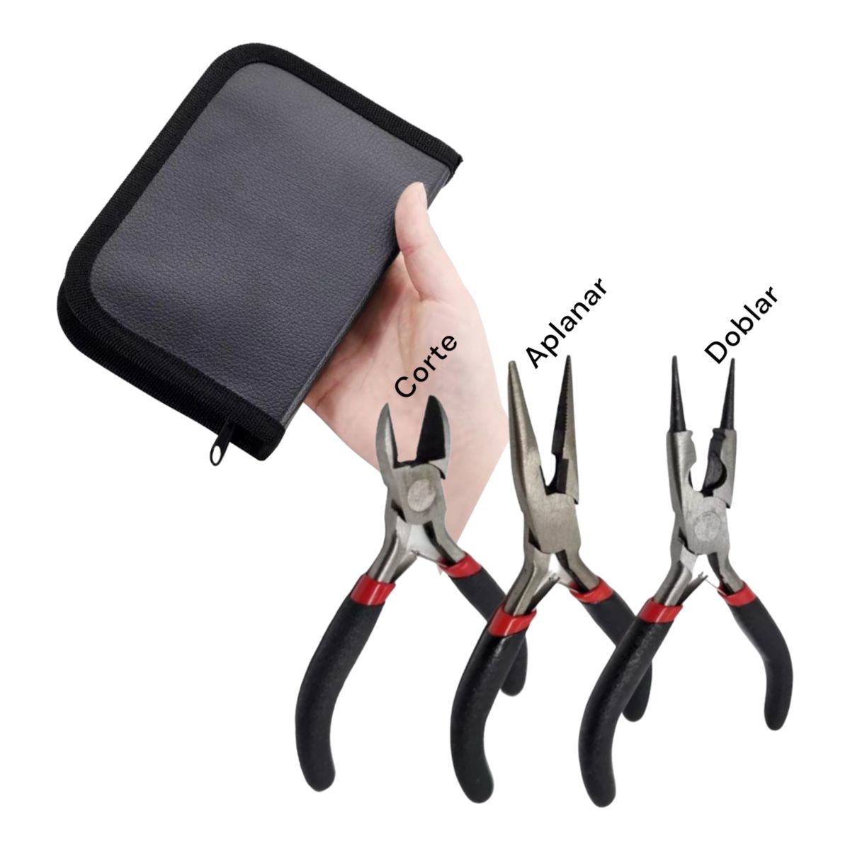 A - Set De Pinzas Para Bisuteria Con Estuche