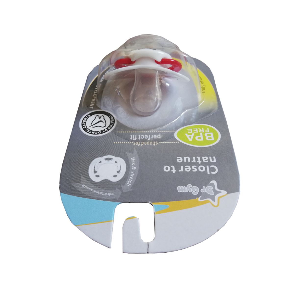 GENERICO - Chupete De Ortodoncia Anatómico 0-6 De Silicona Libre De Bpa