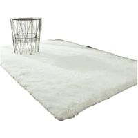 Alfombra Peluda Tipo Shaggy Para Living 200cmx240cm Blanco
