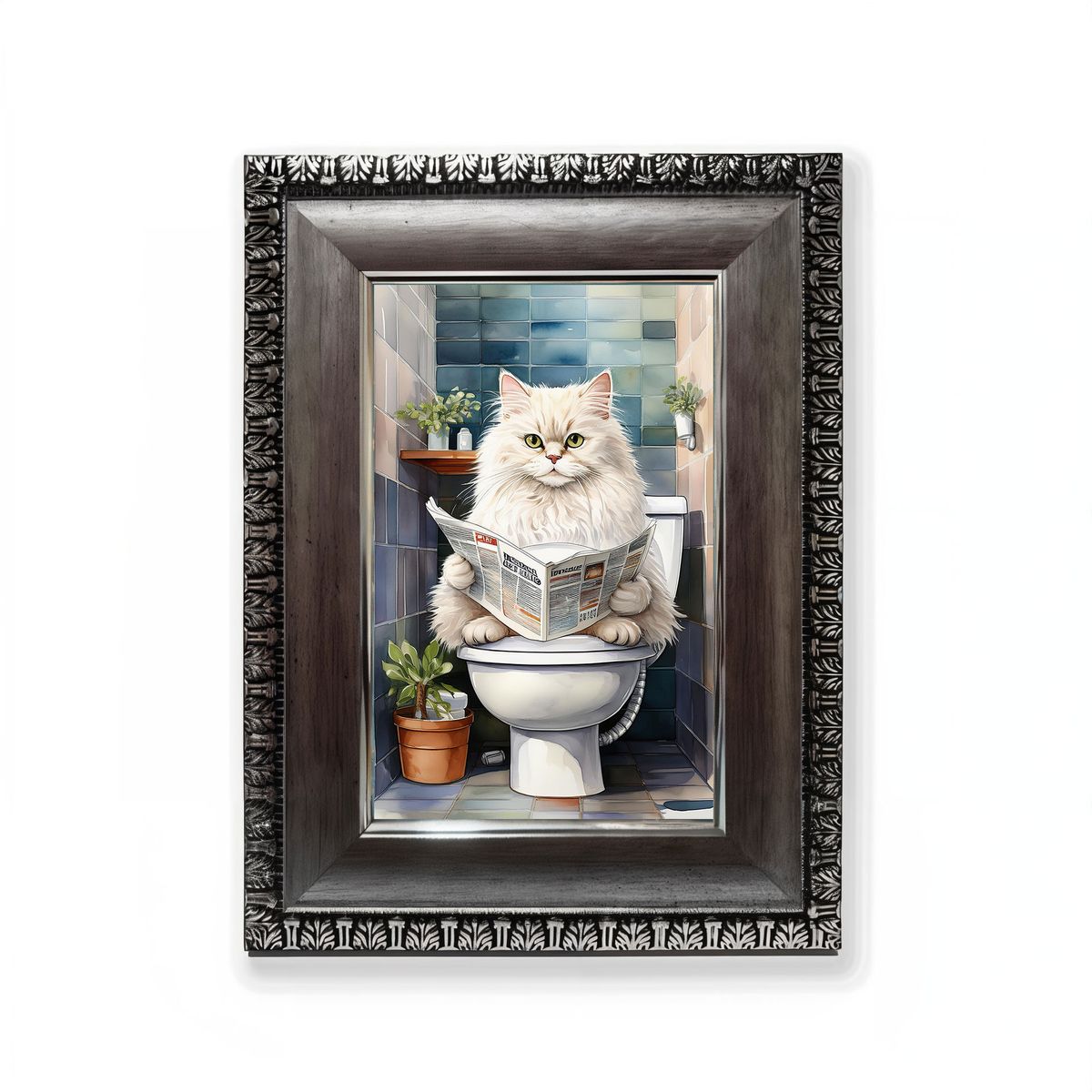 GENERICO - Gato Persa en el Trono