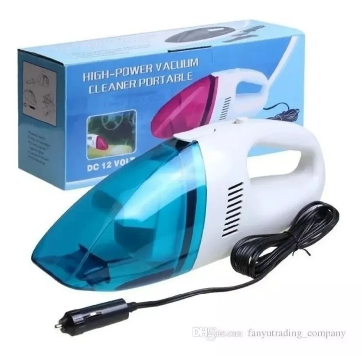 GENERICO - Aspiradora Auto Portátil Inalámbrica 48W 12V 5A