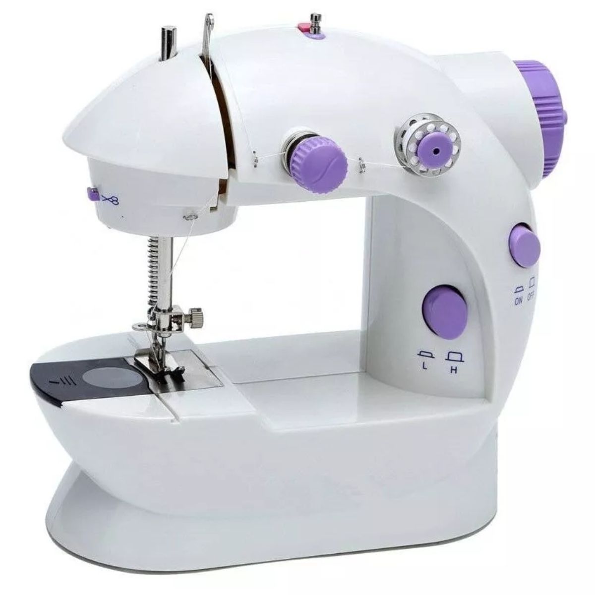 GENERICO - Máquina Coser Portátil Eléctrica Pedal Con Enchufe Corriente