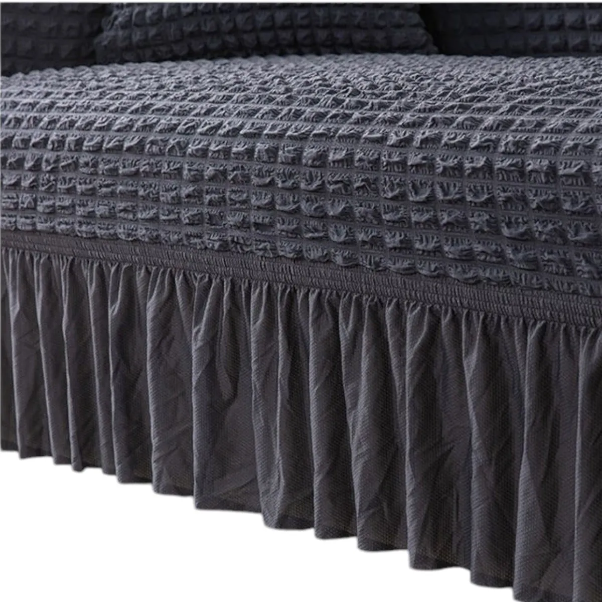 GENERICO - Juego Fundas Sillon Turca Sofa Living 1+1+3 Elasticada Burdeo