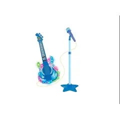 GENERICO - Guitarra Musical Micrófono Karaoke Juguetes Blue