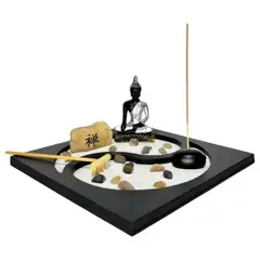 GENERICO - Jardín Zen Buda Plateado