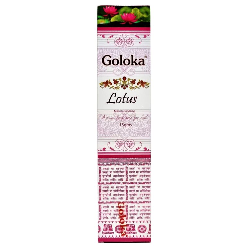 GENERICO - Pack 6 Incienso Natural Loto - Goloka
