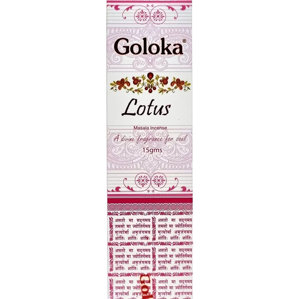 GENERICO - Pack 6 Incienso Natural Loto - Goloka