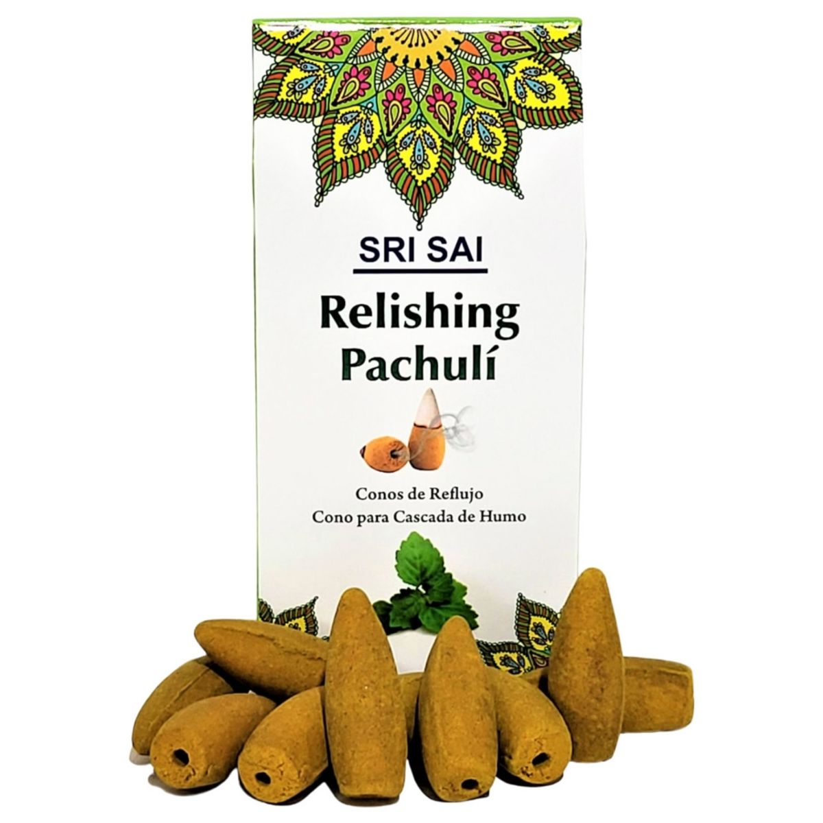 GENERICO - Conos de Incienso Cascada Pachuli - SRI SAI