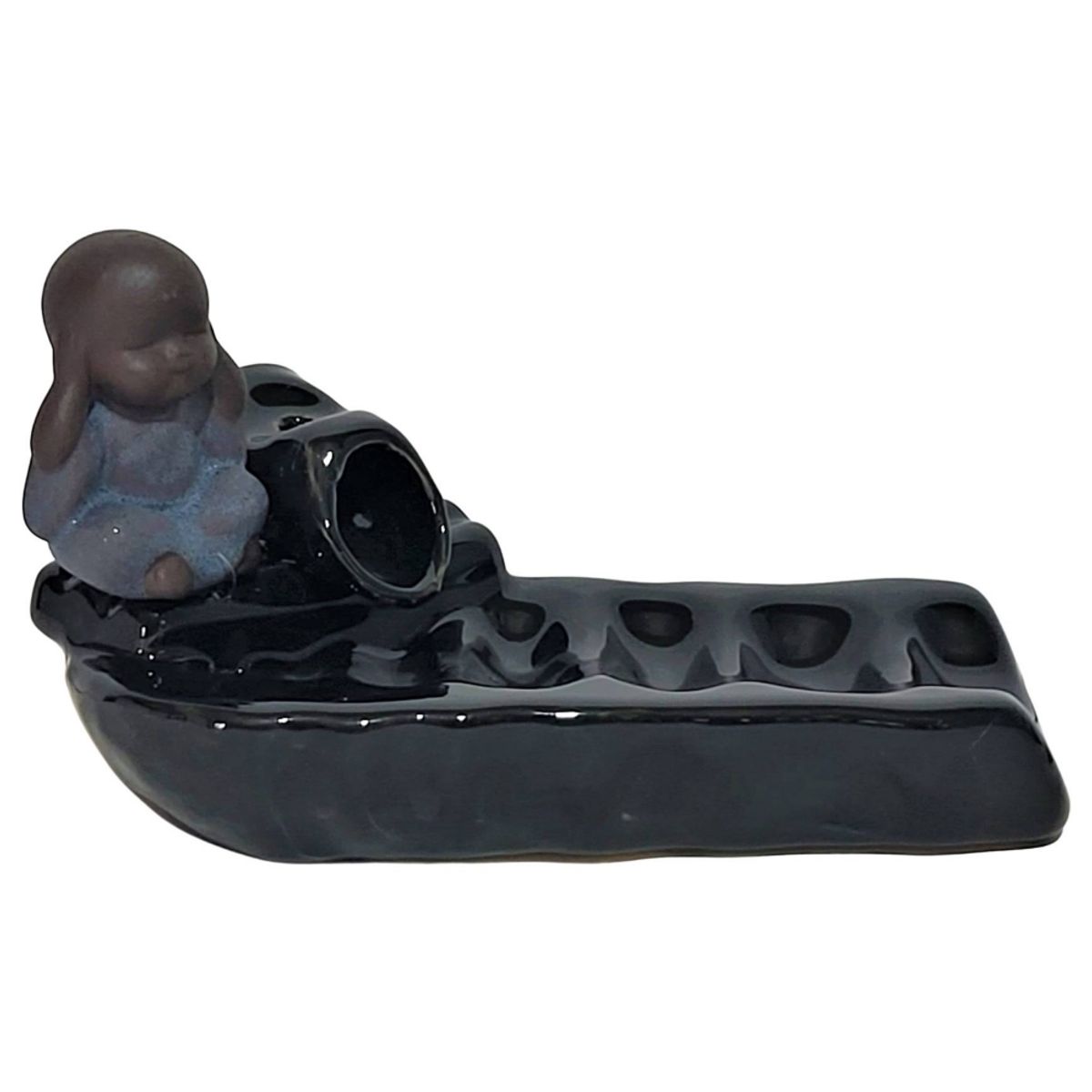 GENERICO - Cascada de Humo Baby Blue + 10 Conos