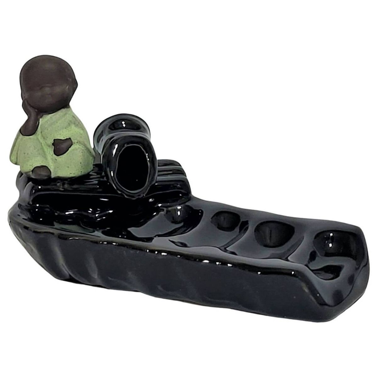 GENERICO - Cascada de Humo Baby Green + 10 Conos