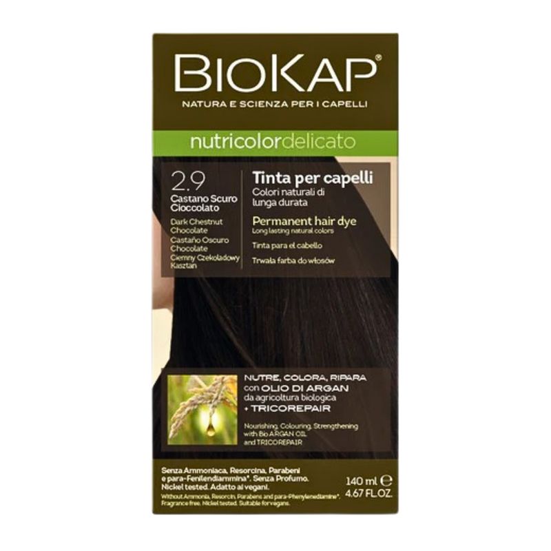 BIOKAP - Tintura natural de pelo Castaño Chocolate oscuro 2.9