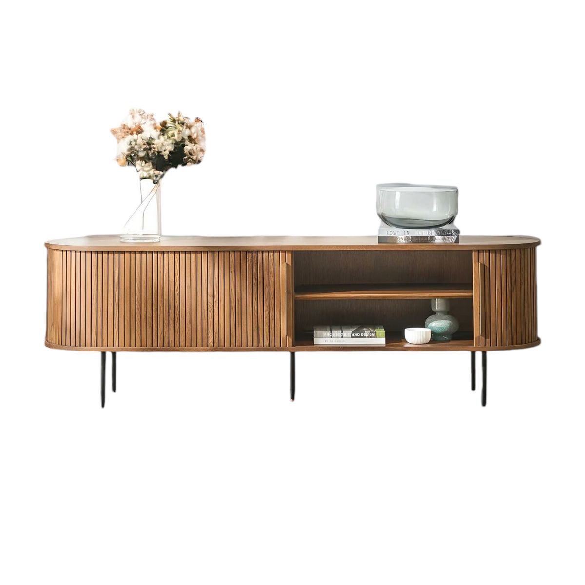 SPACE HOME - Rack de tv Oslo puerta corrediza hasta 70°