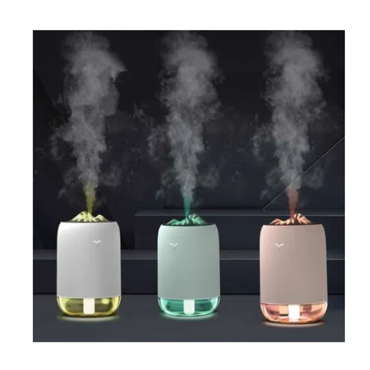 OEM - Humidificador Con Luz De Llama Mágica Difusor Ultrasónico De Aroma