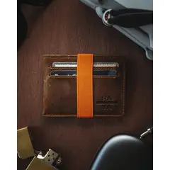 RAYA - Billetera Cuero Elástico Colores