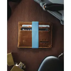 RAYA - Billetera Cuero Elástico Colores