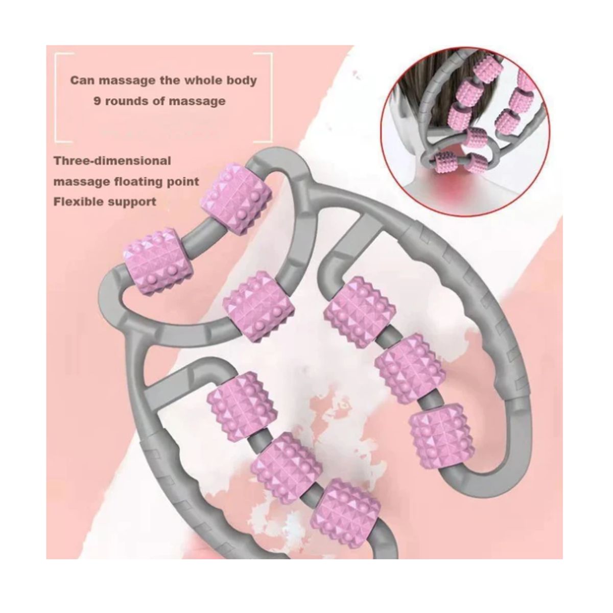 GENERICO - Masajeador De Rodillo Muscular Alivia Dolor De La Pierna Cuello Brazos