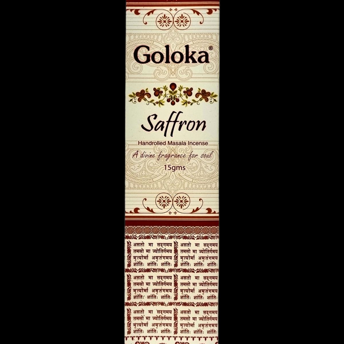 GENERICO - Pack 6 Incienso Natural Azafrán - Goloka