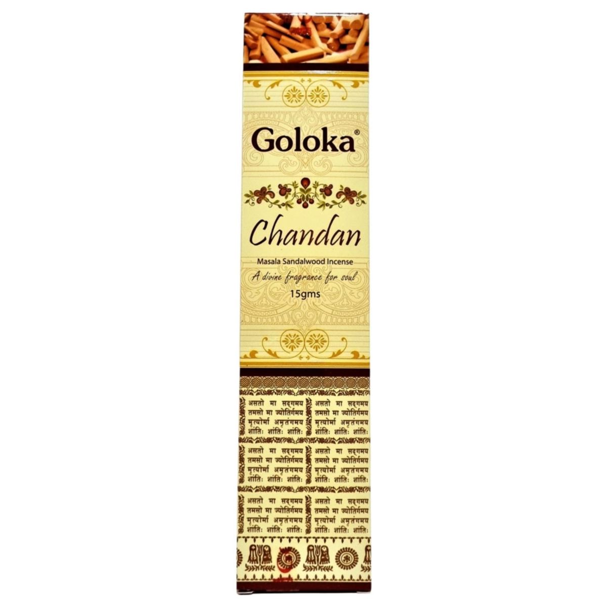 GENERICO - Pack 6 Incienso Natural Sándalo - Goloka