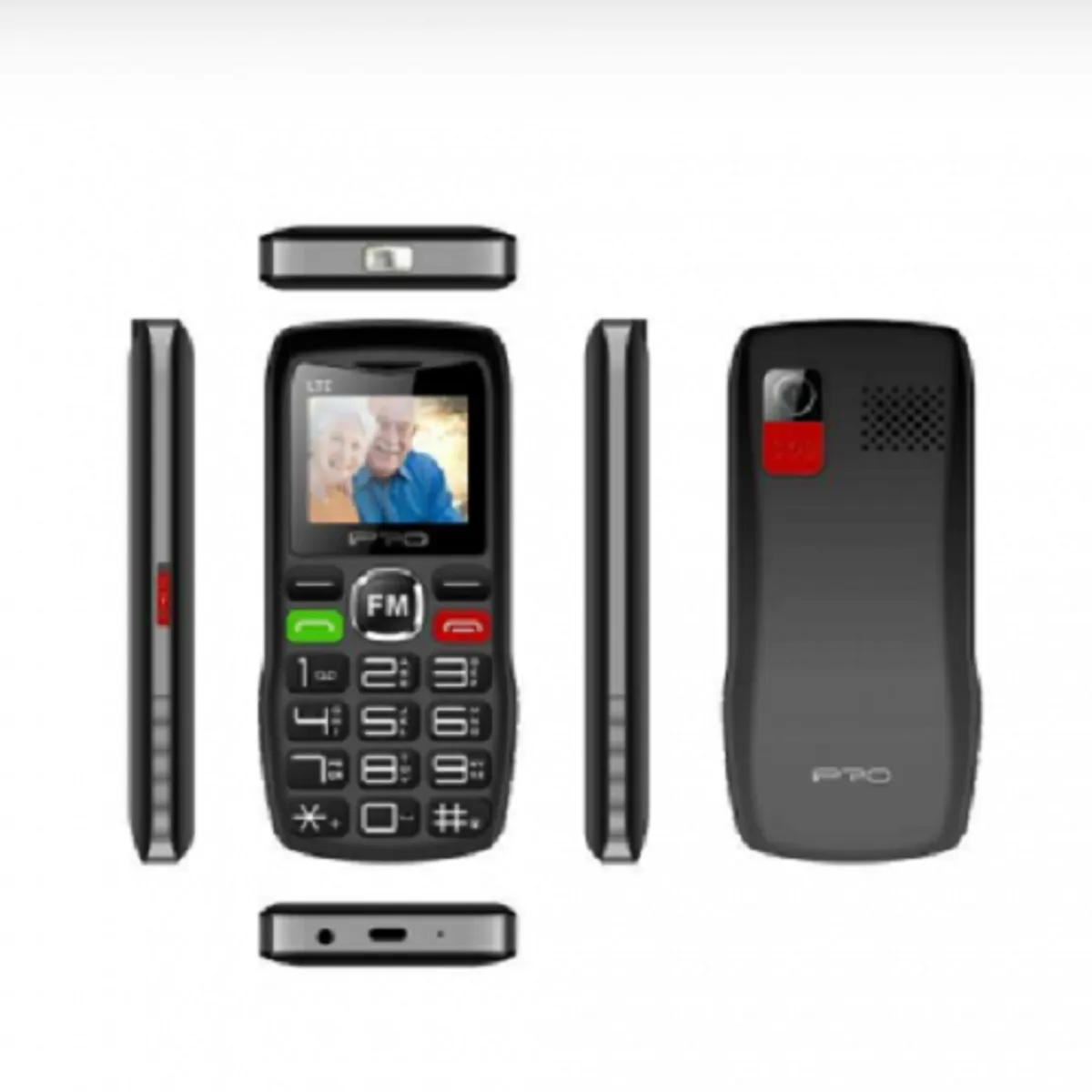 GENERICO - Teléfono celular adulto mayor senior 4G Botón SOS liberados