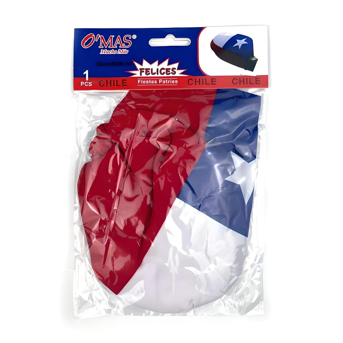 UTILISIMO - Pack 2 Funda Para Espejo Lateral Bandera Chile Fechas Patria